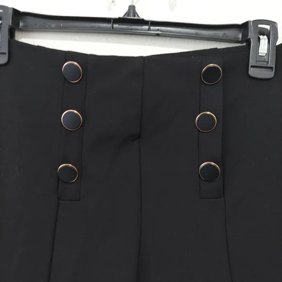 High Waist, Flared leg, Military button Dress Slacks - Picture 2 of 6